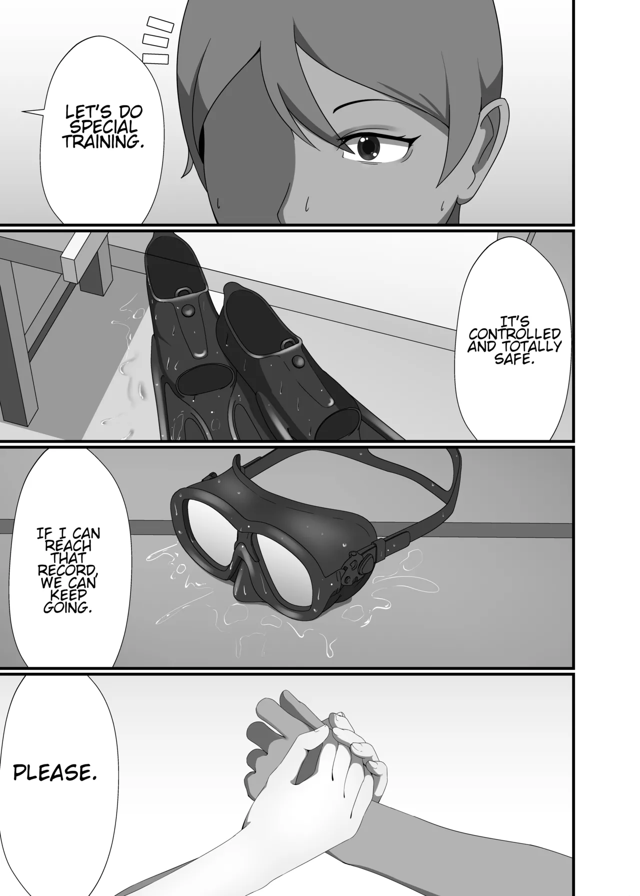 Kairaku wa Minasoko made | Pleasure reaches the bottom of the pool page 15 original parody - gloves swimsuit hentai manga - read online free