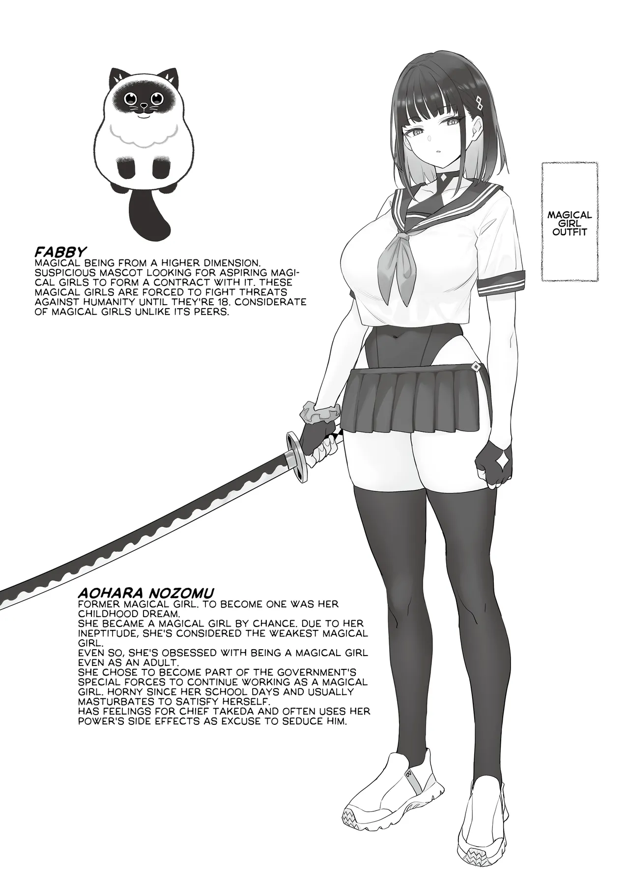 Moto Mahou Shoujo no Shigoto Hanashi Ao | The Former Magical Girl Blue's Work page 35 original parody - sole female sole male hentai manga - read online free