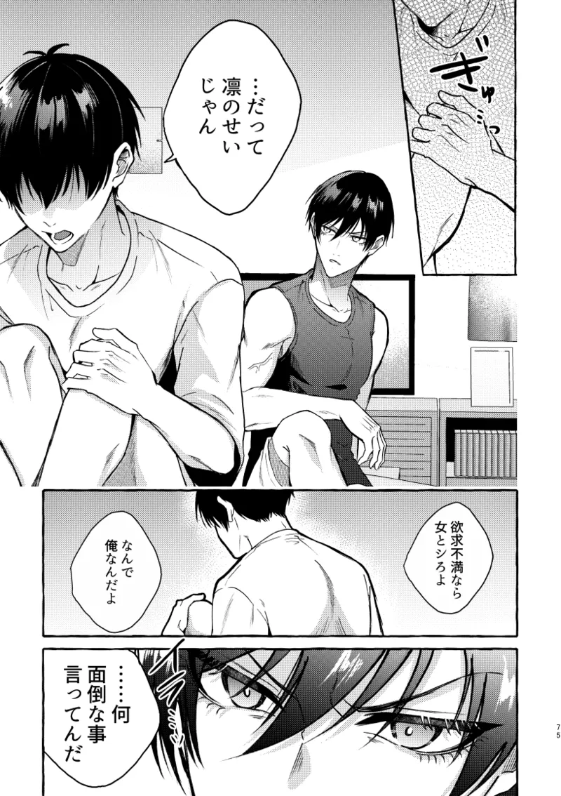 凛潔 page 73 featuring yoichi isagi blue lock parody - tracksuit multi-work series hentai manga - read online free