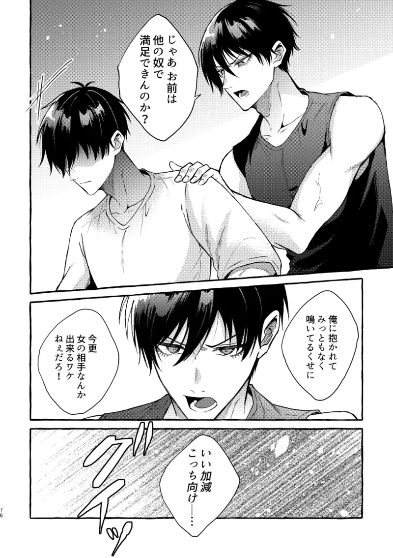 凛潔 page 74 featuring yoichi isagi blue lock parody - tracksuit multi-work series hentai manga - read online free