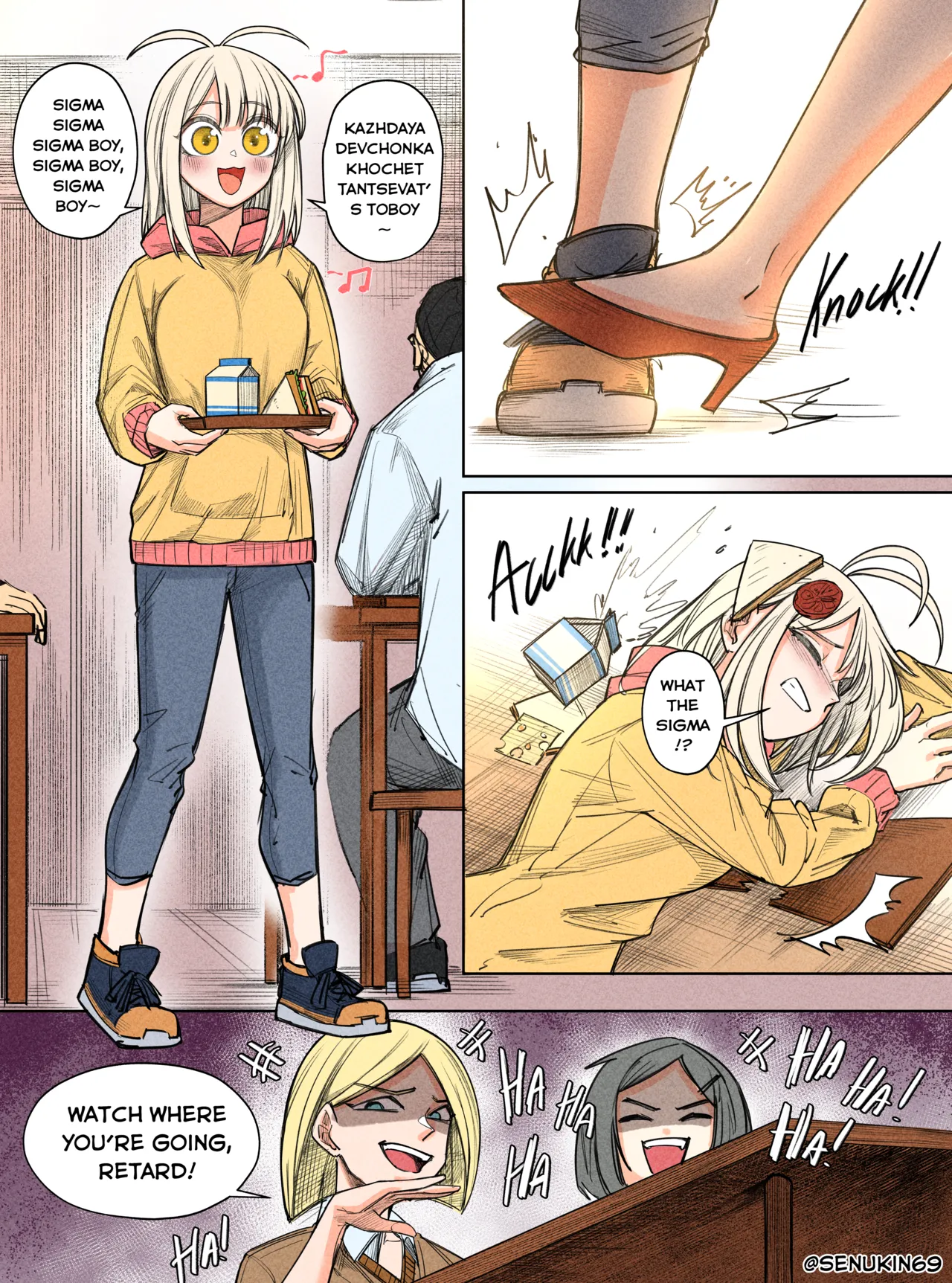 Brainrot Girlfriend page 71 original parody - big breasts hotpants hentai manga - read online free