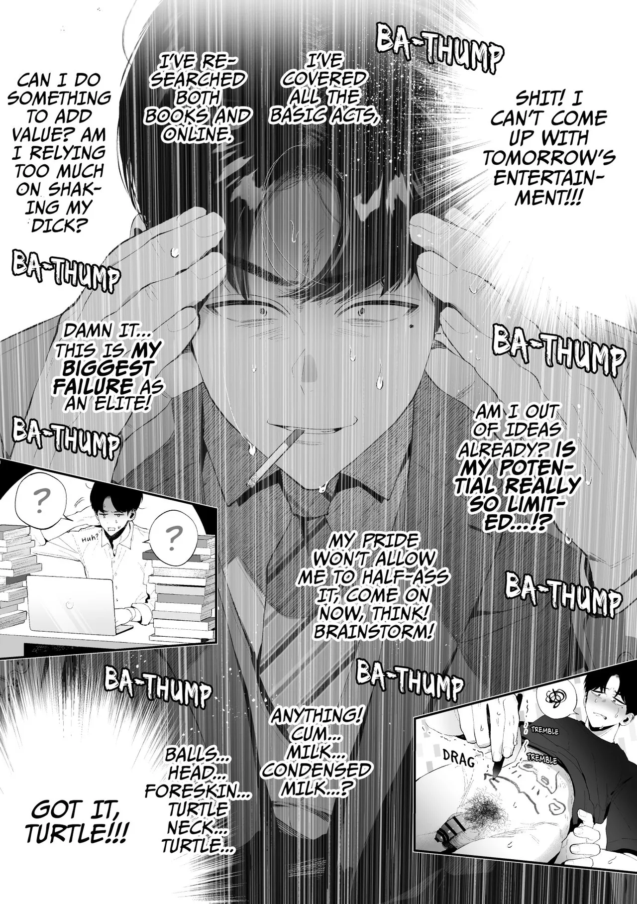 Kuzu na Elite Shinnyuu Shain-kun Kyousei Chinpo Marudashi Enkaigei de Buzama Ochi | The Unsightly Nude Performance of an Elite Employee page 42 original parody - beauty mark mosaic censorship hentai manga - read online free