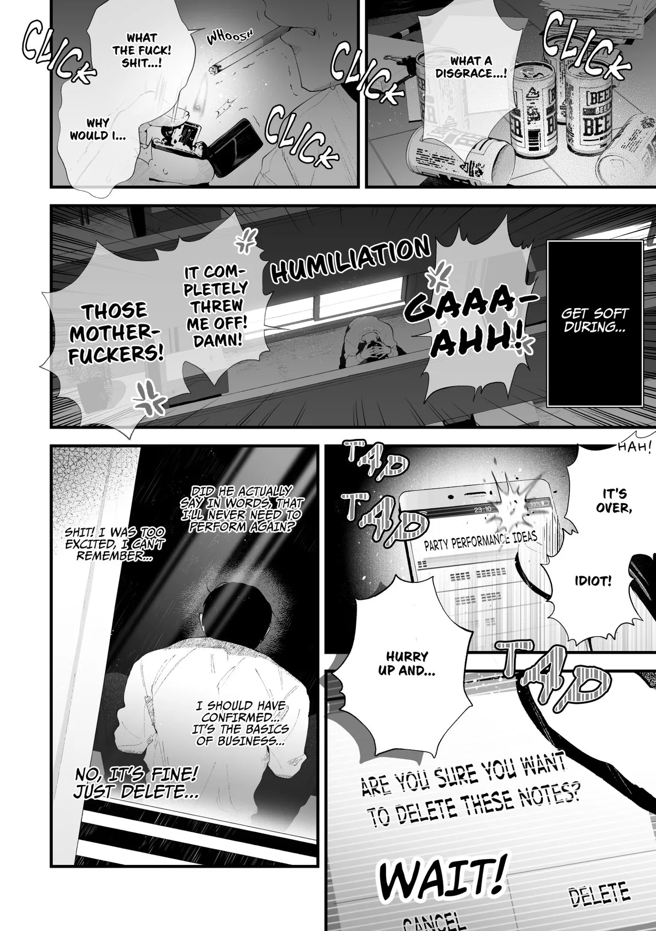 Kuzu na Elite Shinnyuu Shain-kun Kyousei Chinpo Marudashi Enkaigei de Buzama Ochi | The Unsightly Nude Performance of an Elite Employee page 48 original parody - beauty mark mosaic censorship hentai manga - read online free