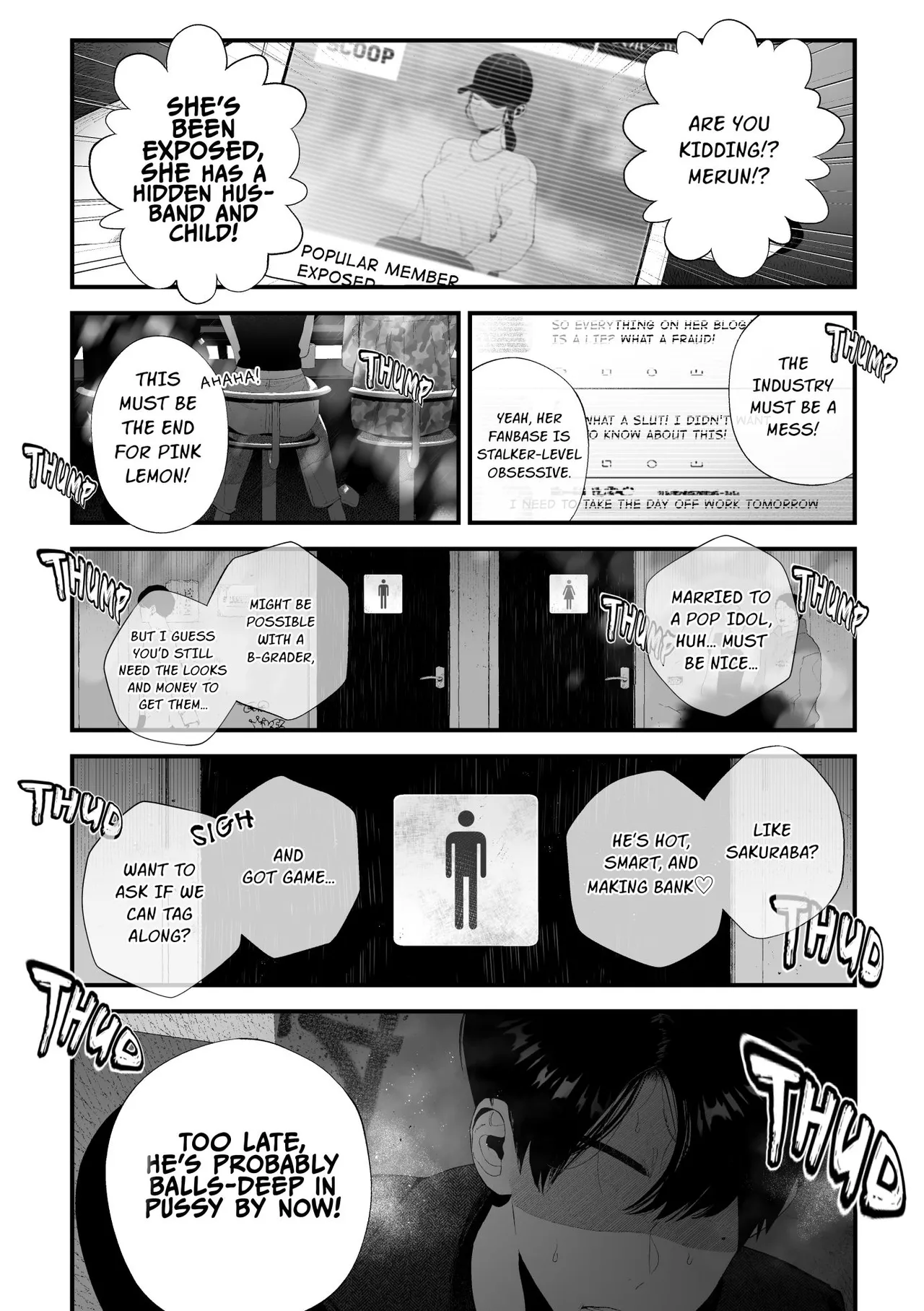 Kuzu na Elite Shinnyuu Shain-kun Kyousei Chinpo Marudashi Enkaigei de Buzama Ochi | The Unsightly Nude Performance of an Elite Employee page 56 original parody - beauty mark mosaic censorship hentai manga - read online free