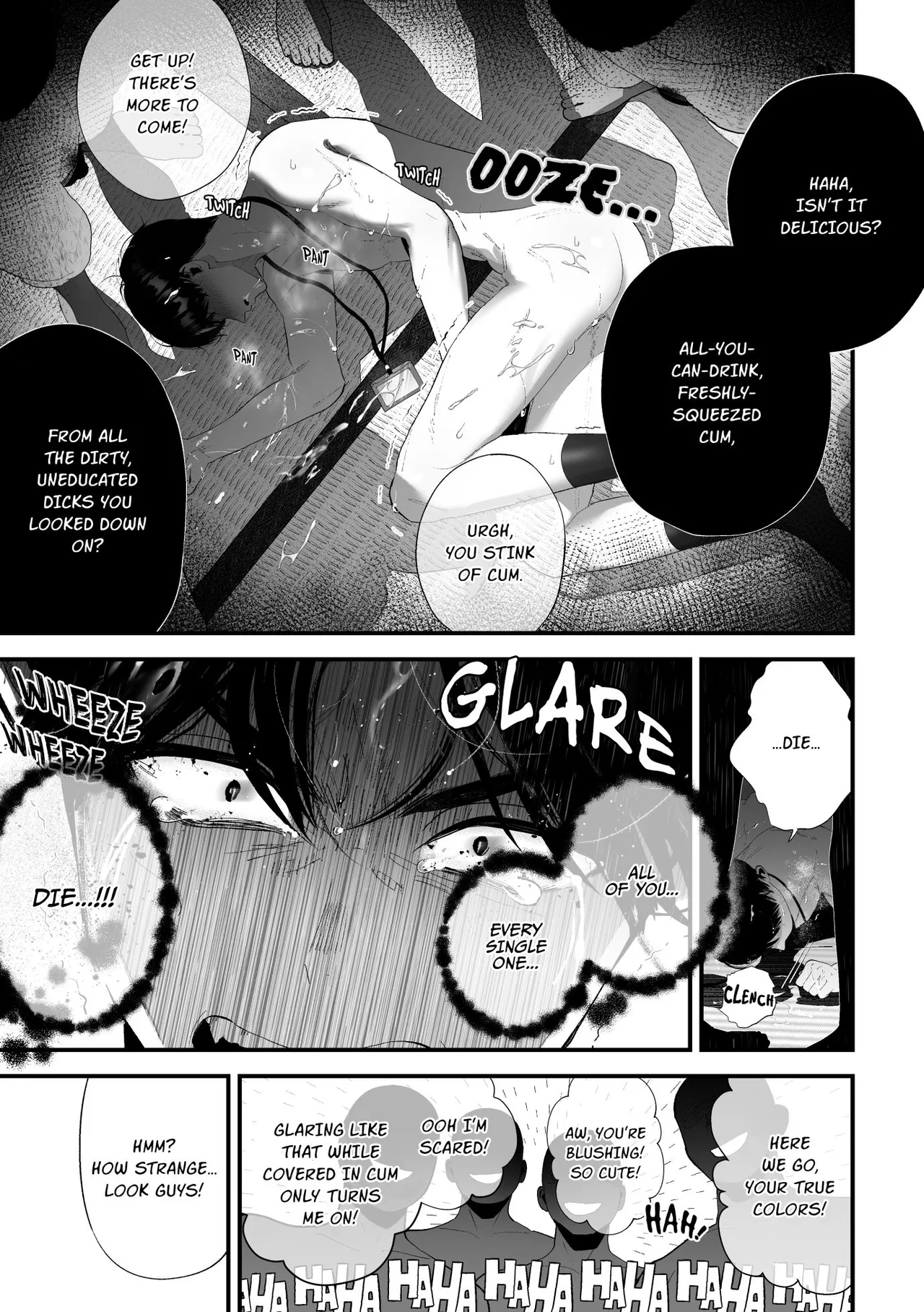 Kuzu na Elite Shinnyuu Shain-kun Kyousei Chinpo Marudashi Enkaigei de Buzama Ochi | The Unsightly Nude Performance of an Elite Employee page 64 original parody - humiliation group hentai manga - read online free