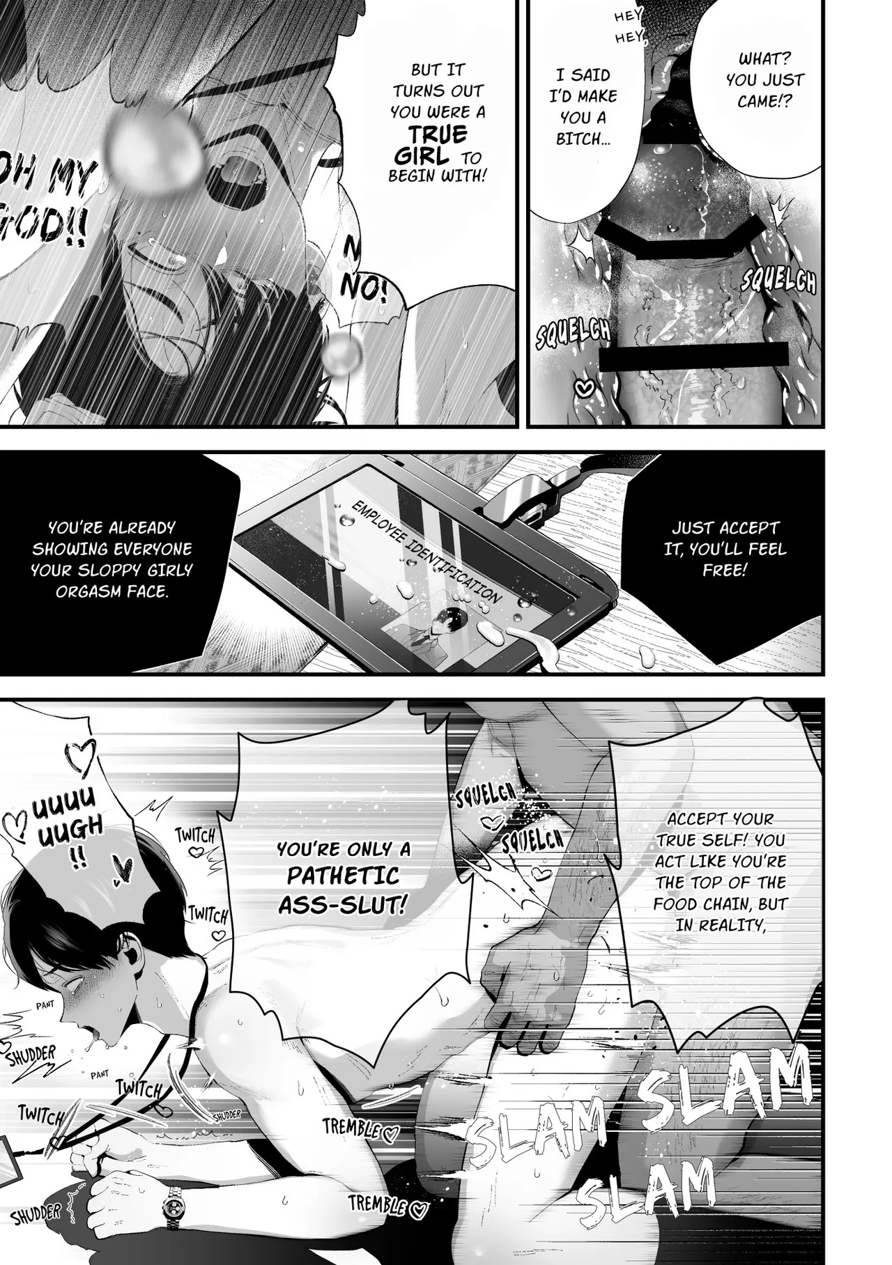 Kuzu na Elite Shinnyuu Shain-kun Kyousei Chinpo Marudashi Enkaigei de Buzama Ochi | The Unsightly Nude Performance of an Elite Employee page 68 original parody - beauty mark mosaic censorship hentai manga - read online free