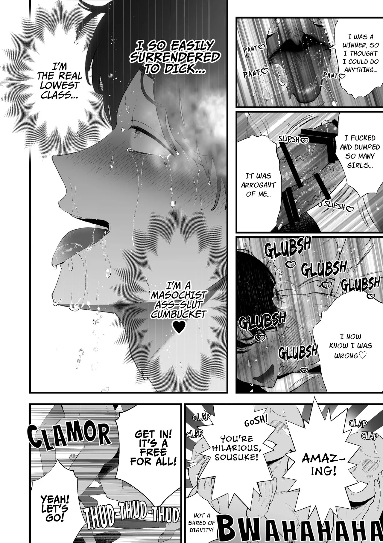 Kuzu na Elite Shinnyuu Shain-kun Kyousei Chinpo Marudashi Enkaigei de Buzama Ochi | The Unsightly Nude Performance of an Elite Employee page 75 original parody - humiliation group hentai manga - read online free