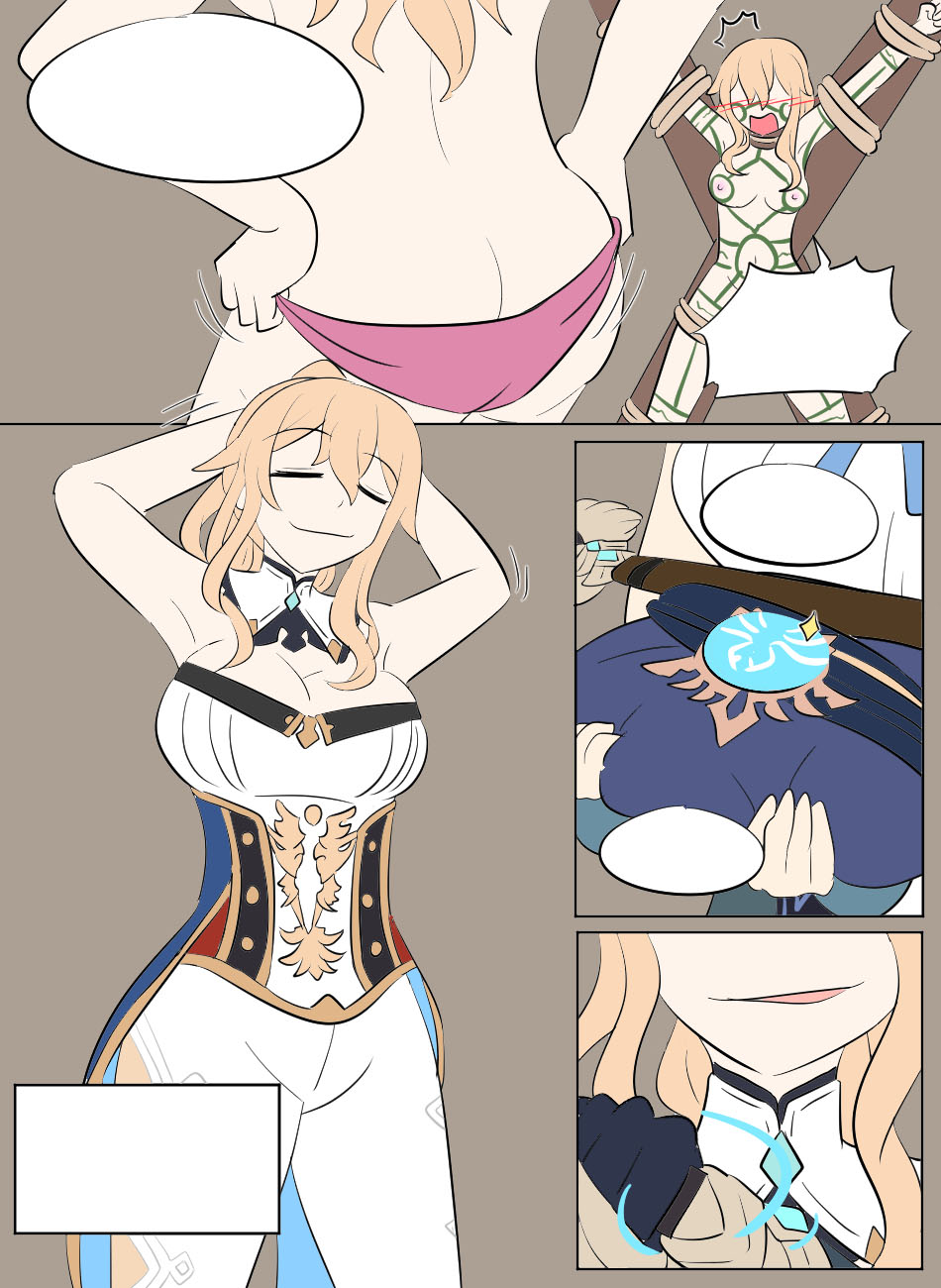Genshin TSF: Imposter page 45 featuring jean gunnhildr genshin impact parody - transformation bondage hentai manga - read online free