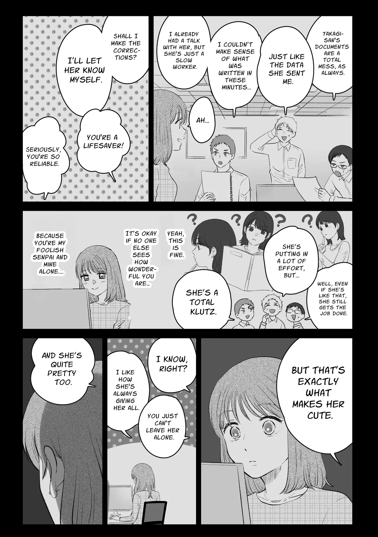 [Sasami Seseri (Sasami Rise)] Senpai tte Honto Baka -Kouhai no Burikko Onna ni Suki ni Sarechau Hanashi- | Silly You ~XXX'd by a colleague who is feigning cutesy naivete~ [English] [nasmas] page 30 original parody - yuri kissing hentai manga - read online free