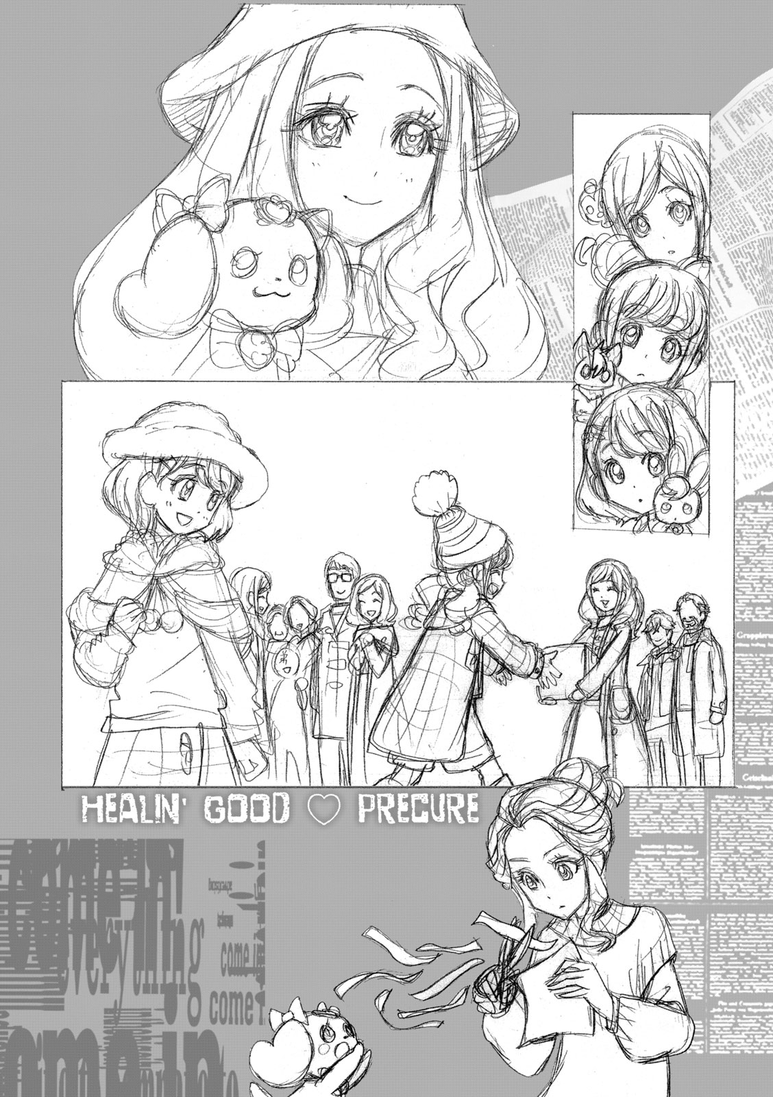 Healin' Good Pretty Cure Pretty Cure Collection - page 50 featuring cure sparkle healin good precure parody - multi-work series very long hair hentai manga - read online free