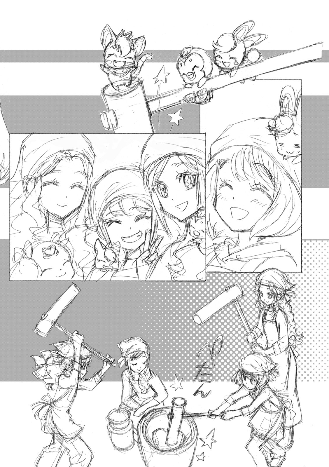 Healin' Good Pretty Cure Pretty Cure Collection - page 61 featuring cure sparkle healin good precure parody - multi-work series very long hair hentai manga - read online free