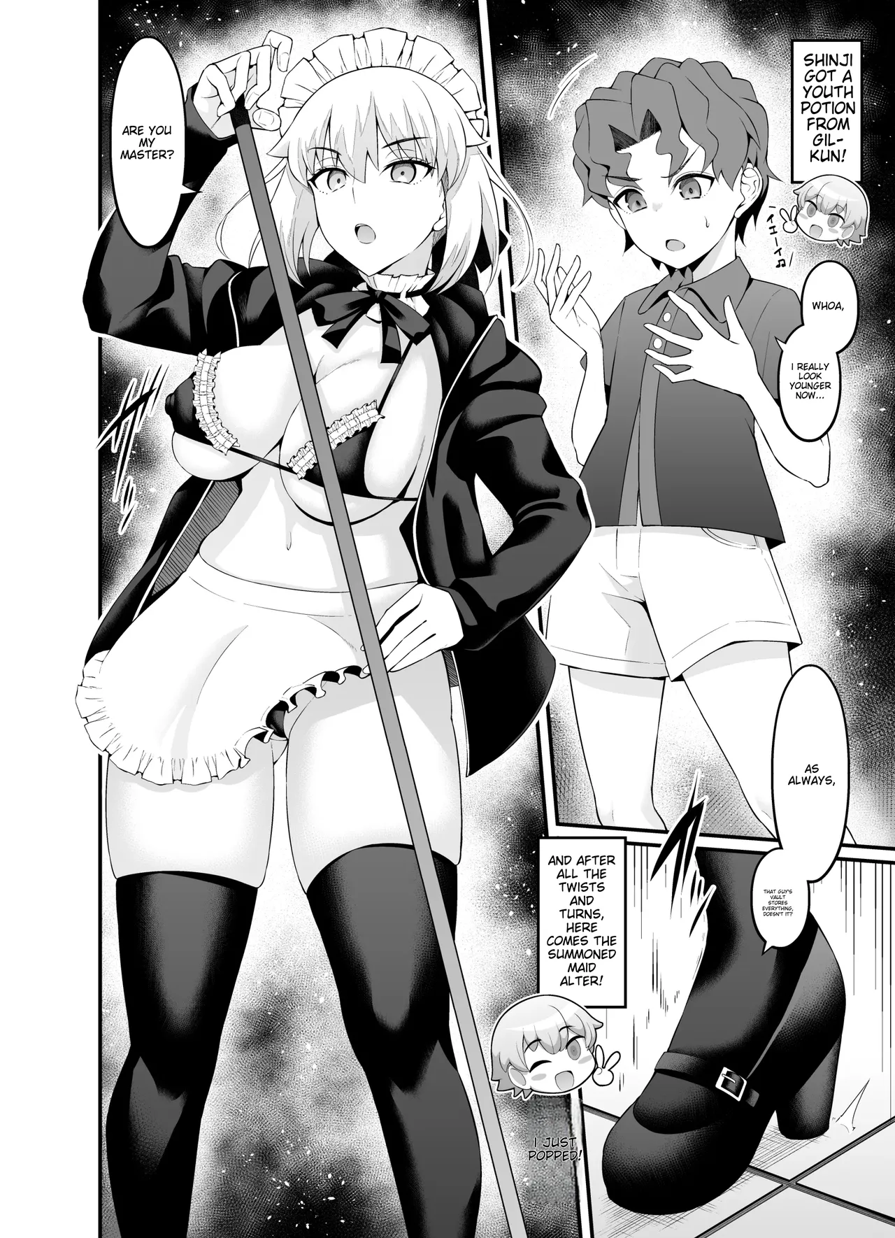 Saoyaku Shinji ga Saber-tachi to Yarimakuru Hon page 82 featuring shinji matou fate stay night parody - inseki sweating hentai manga - read online free