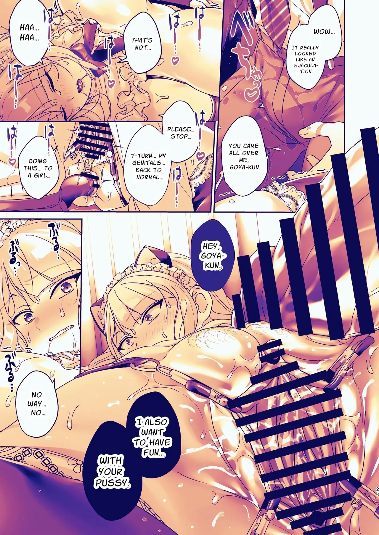 Seitokaichou wa Nyotaika kara Nigenai | The Council President Cannot Escape Feminization page 25 original parody - ahegao anal hentai manga - read online free