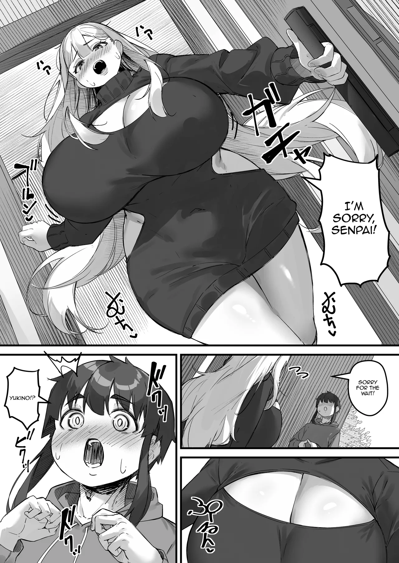 [Baku-π-dou (Kuchi VE)] 2m no Toshishita Kanojo | My 2-Meter-Tall Younger Girlfriend [English] {Doujins.com} page 16 original parody - kissing virginity hentai manga - read online free
