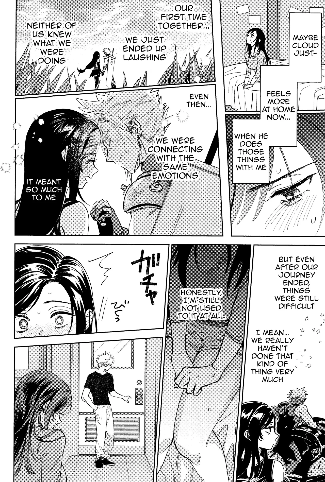 Somarune page 11 featuring cloud strife final fantasy vii parody - kissing big breasts hentai manga - read online free