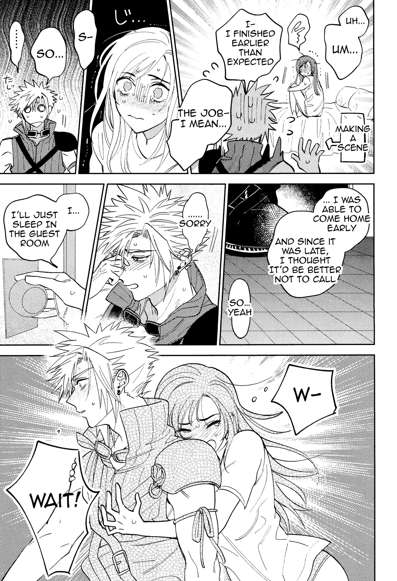 Somarune page 26 featuring cloud strife final fantasy vii parody - kissing big breasts hentai manga - read online free
