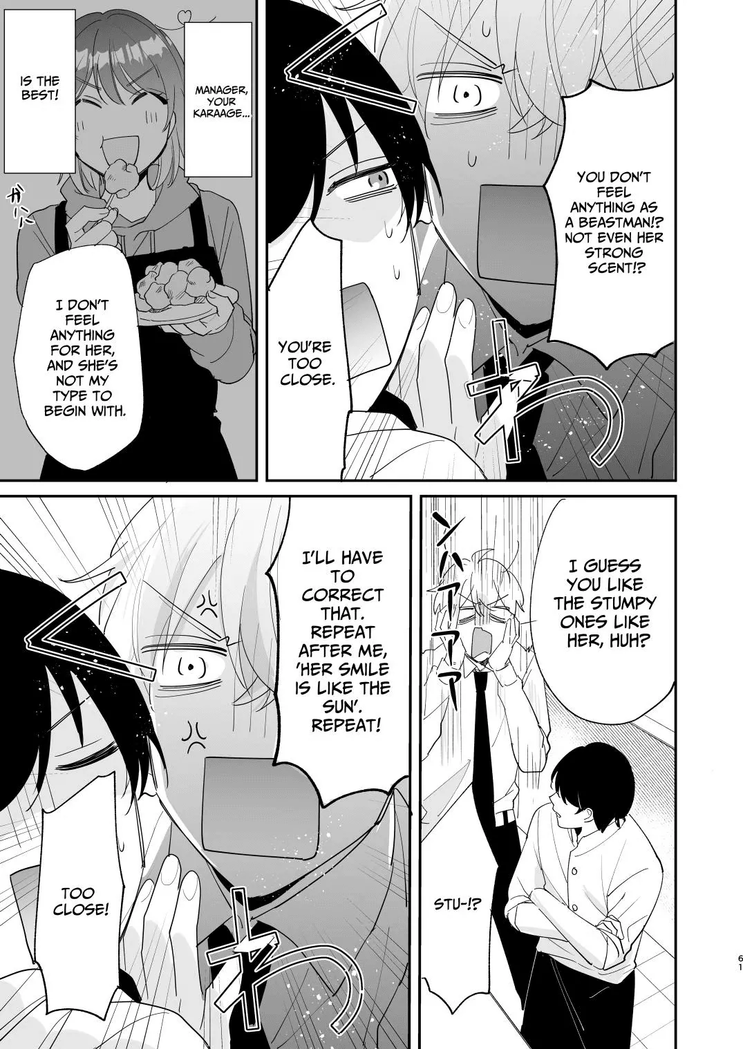 [Makai] Saikyou Zetsurin Dekachinpo ni Odosarete Imasu ~Suki ni Natta Hito wa Ookami no Matsuei deshita~ | Threatened by an Ultimate Unrelenting UltraDick ~the guy I fell for is a wolfen descendent~ [English] [Nasmas] page 61 original parody - sole female sole male hentai manga - read online free