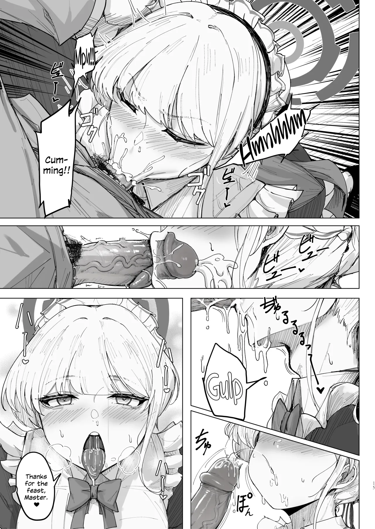 Secret Affection page 14 featuring sensei blue archive parody - maid big breasts hentai manga - read online free
