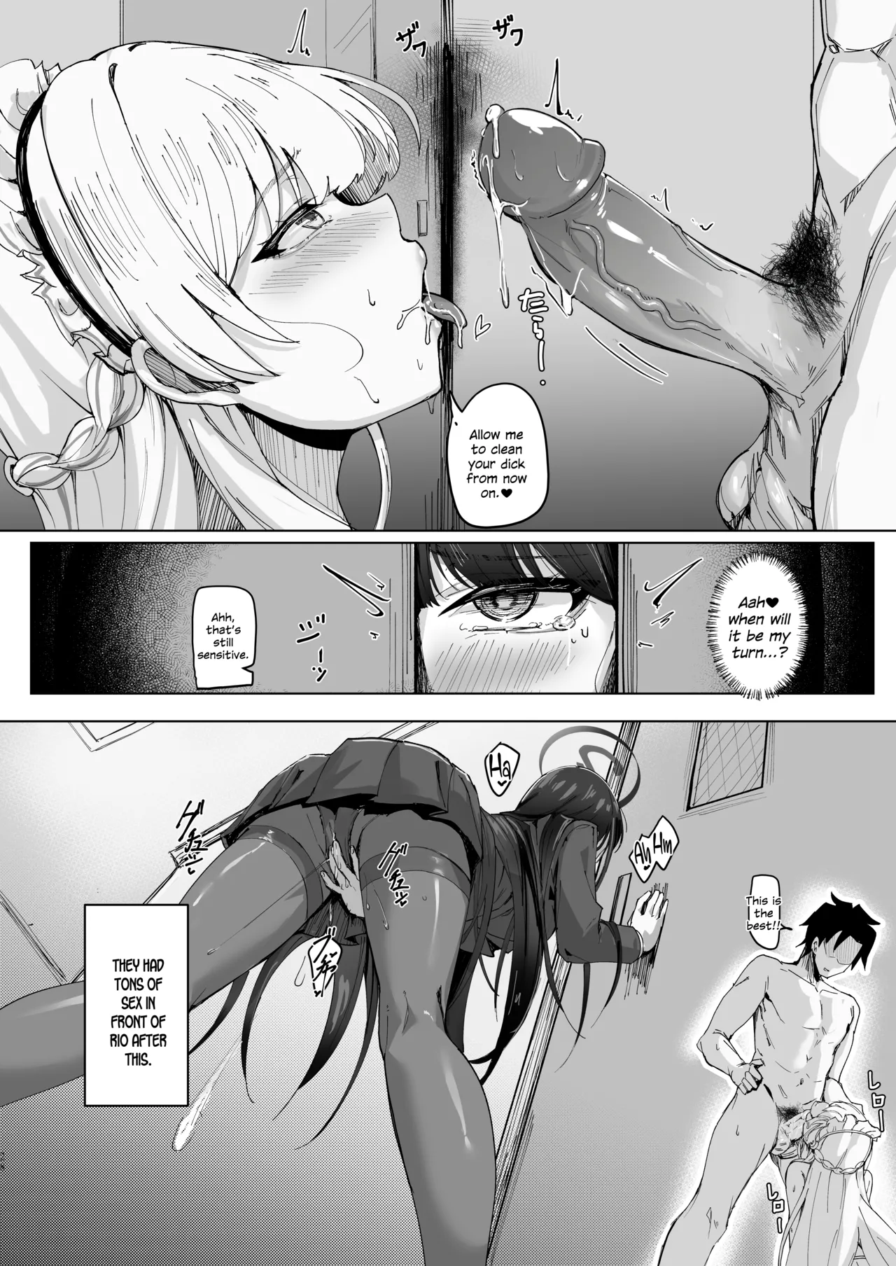 Secret Affection page 27 featuring sensei blue archive parody - maid big breasts hentai manga - read online free