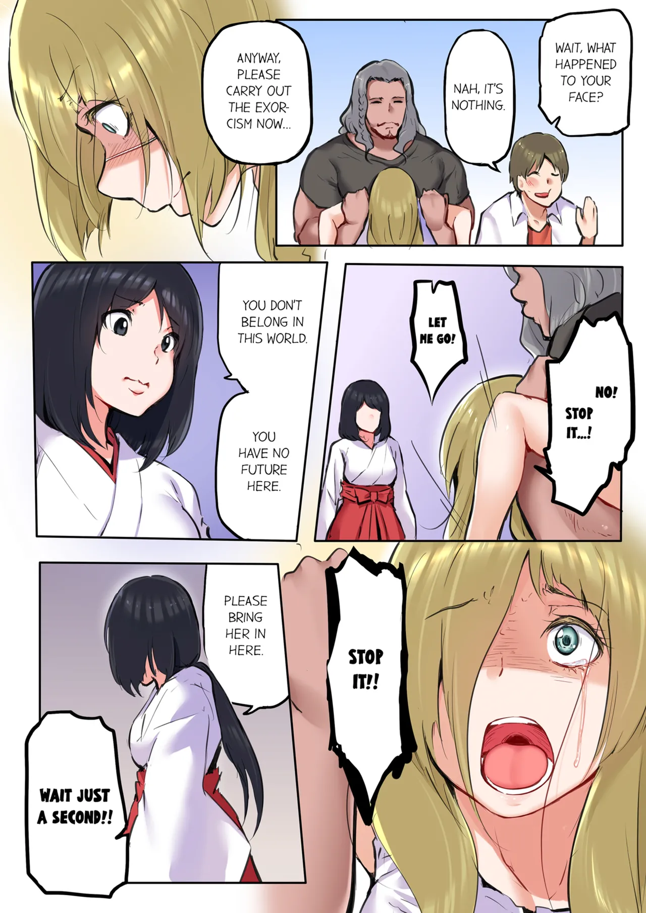 That Won't Fit...! All Night Sex with the Biggest Cock Vol.1-3 page 207 - mmf threesome group hentai manga - read online free