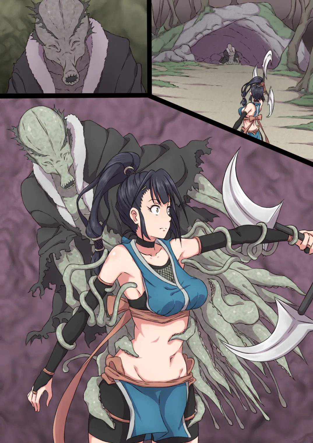 Kunoichi Ayame's Defeat - Page 56