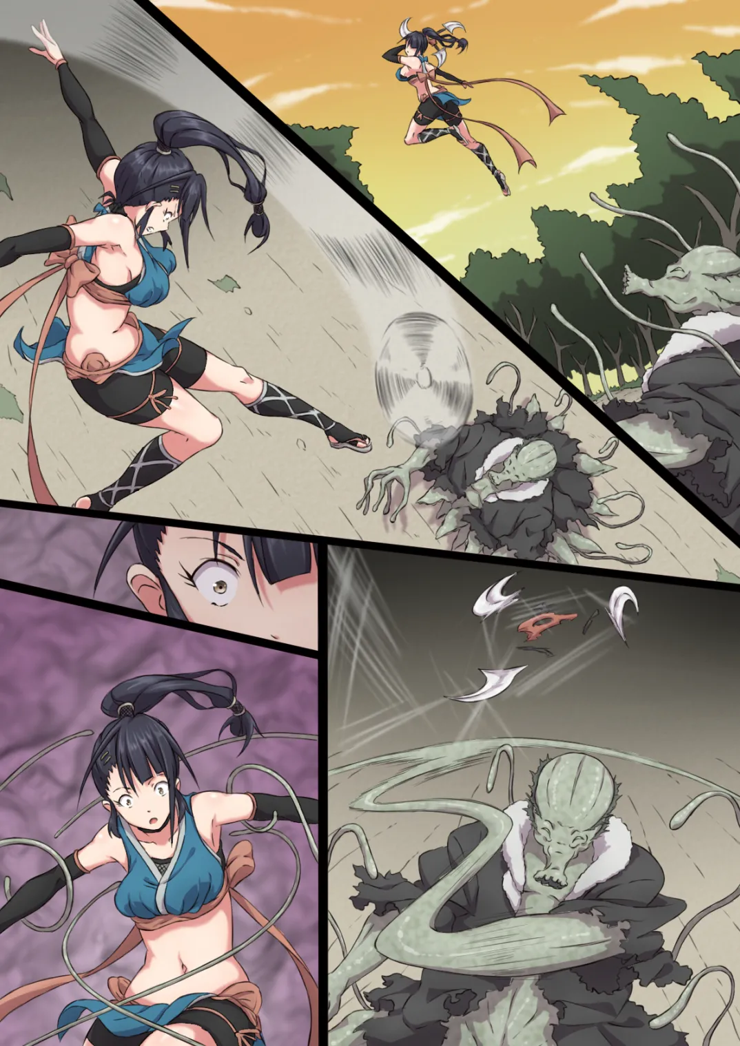 Kunoichi Ayame's Defeat page 58 - kunoichi monster hentai manga - read online free