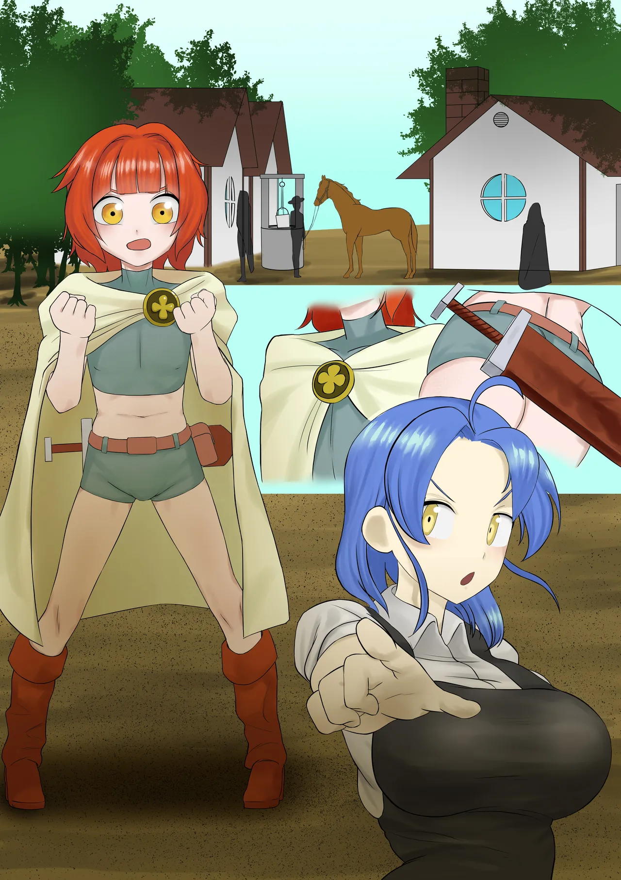 A Monster Swarm Has Appeared page 24 - full color big breasts hentai manga - read online free