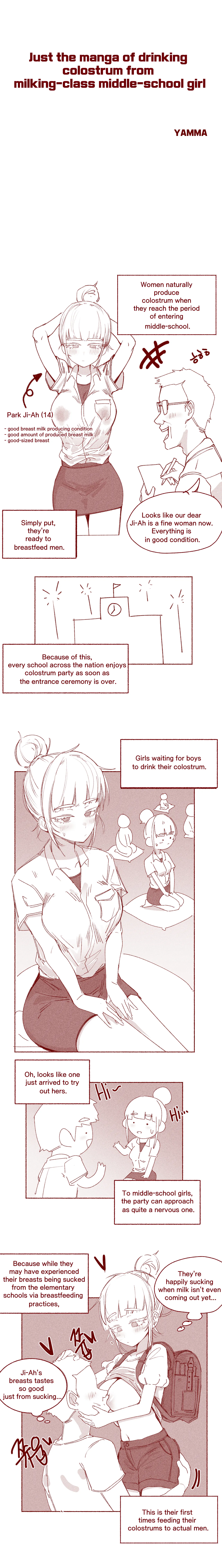 [YAMMA] milking-class middle-school girl - Page 2