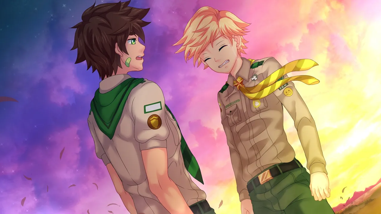 Camp Buddy hunter CGs page 140 featuring keitaro nagame camp buddy parody - uncensored muscle hentai manga - read online free