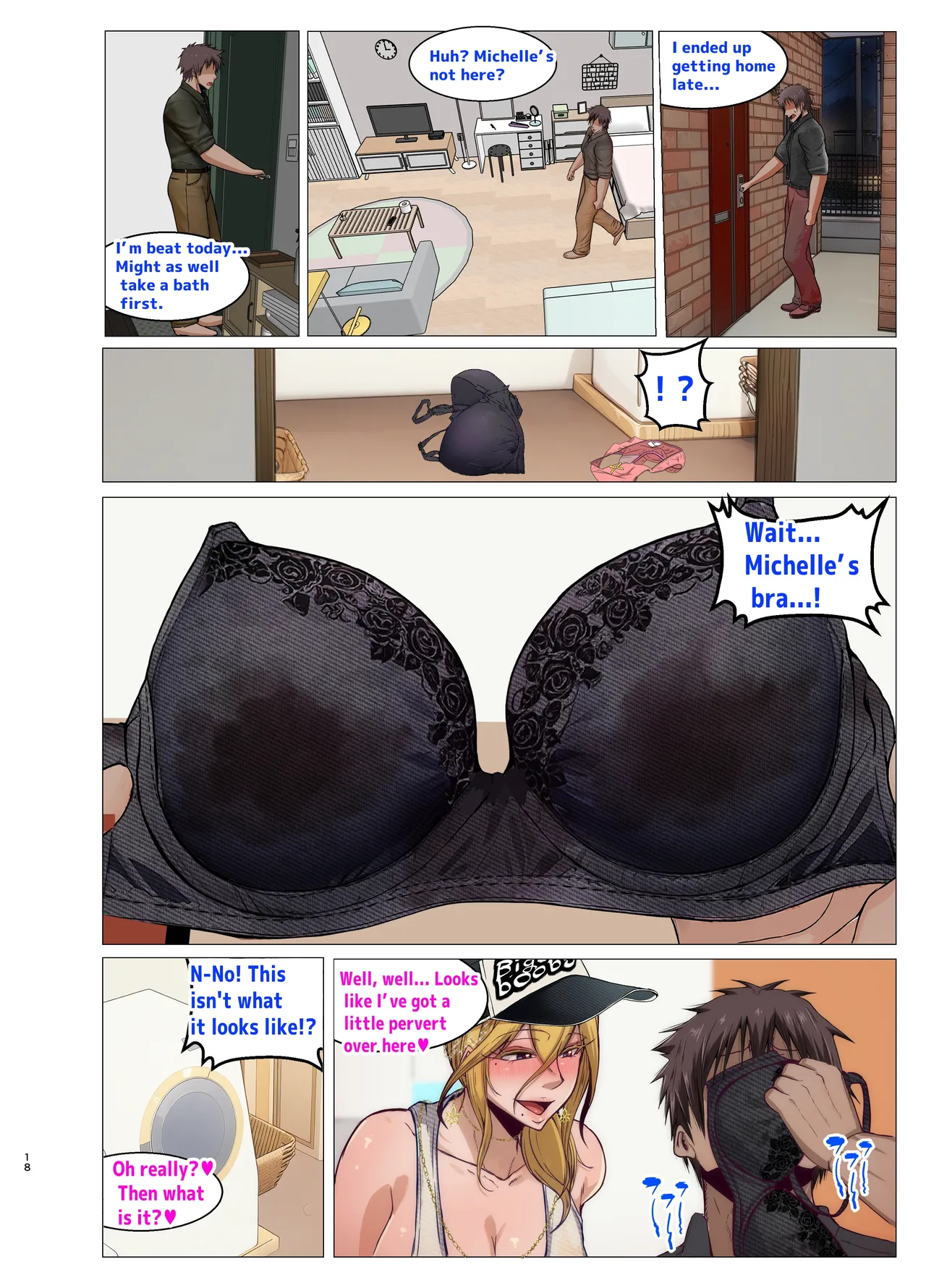 Michelle to Icha Love page 49 original parody - sweating big breasts hentai manga - read online free