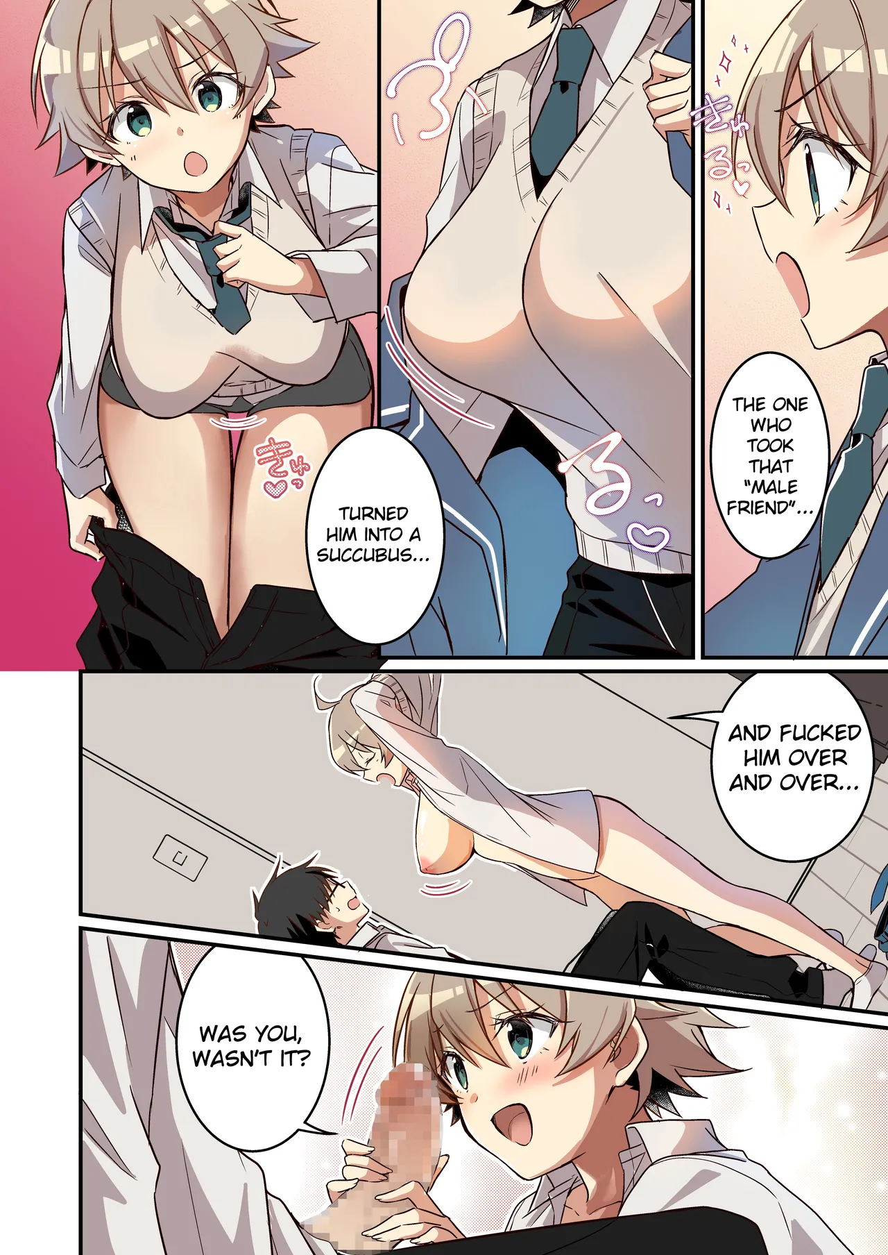 [TSF no F (NOMU)] Shoukan Sareta Succubus ga Boku da Nante Kiitenain desu kedo (Heart) | I Didn't Expect that I'D be the Summoned Succubus (heart) [English] [TheFrogManScans] page 30 original parody - kissing big breasts hentai manga - read online free