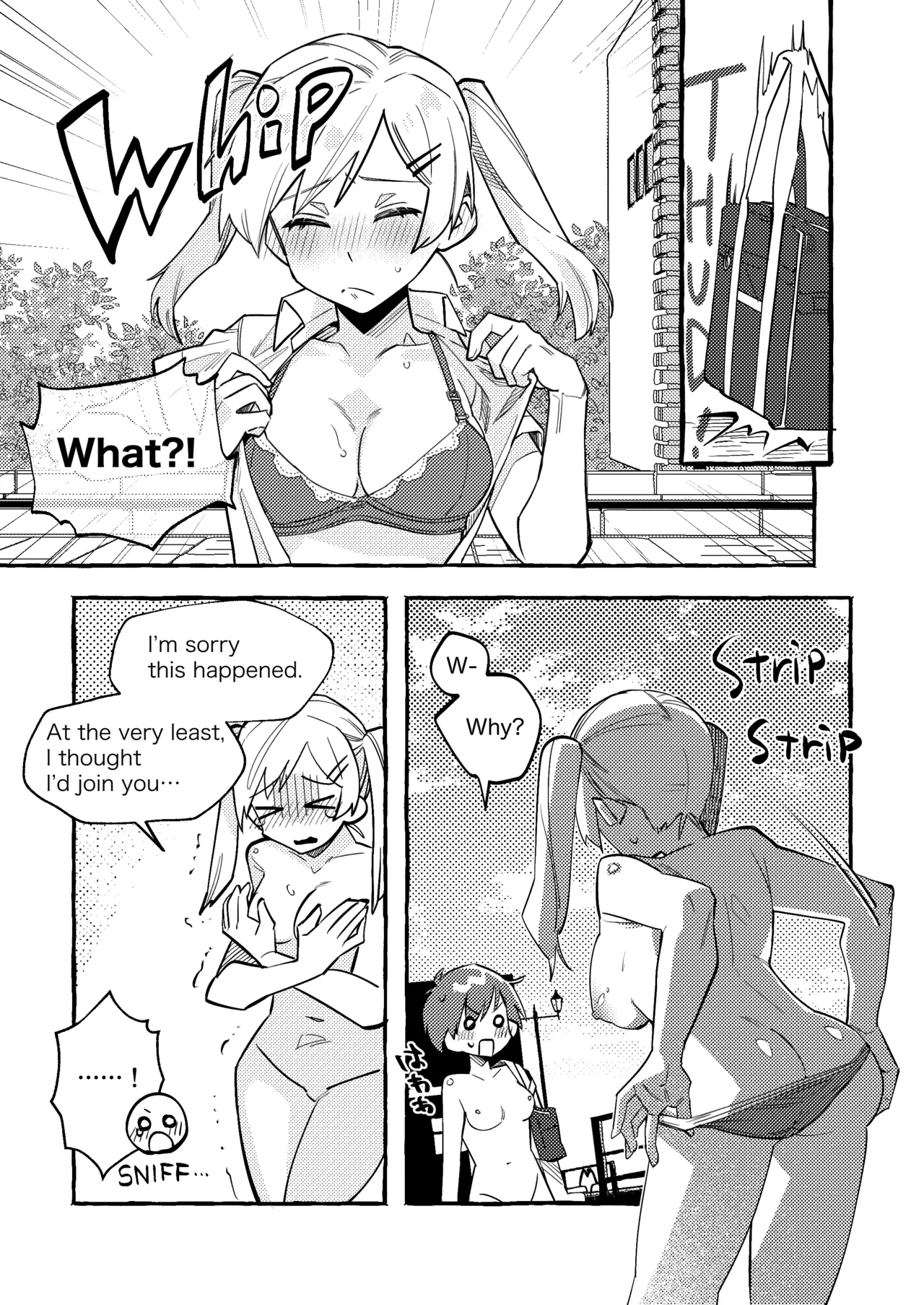 [tsuru] The Black-Haired Woman Who Cheerfully Accepts Her Friend’s Full-Nude Penalty 1-2 [English] page 11 original parody - yuri no penetration hentai manga - read online free