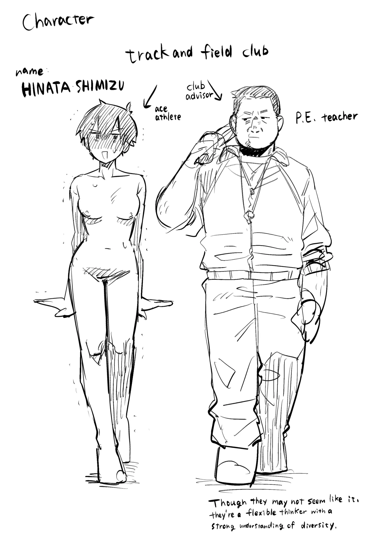 [tsuru] The Black-Haired Woman Who Cheerfully Accepts Her Friend’s Full-Nude Penalty 1-2 [English] page 14 original parody - humiliation exhibitionism hentai manga - read online free