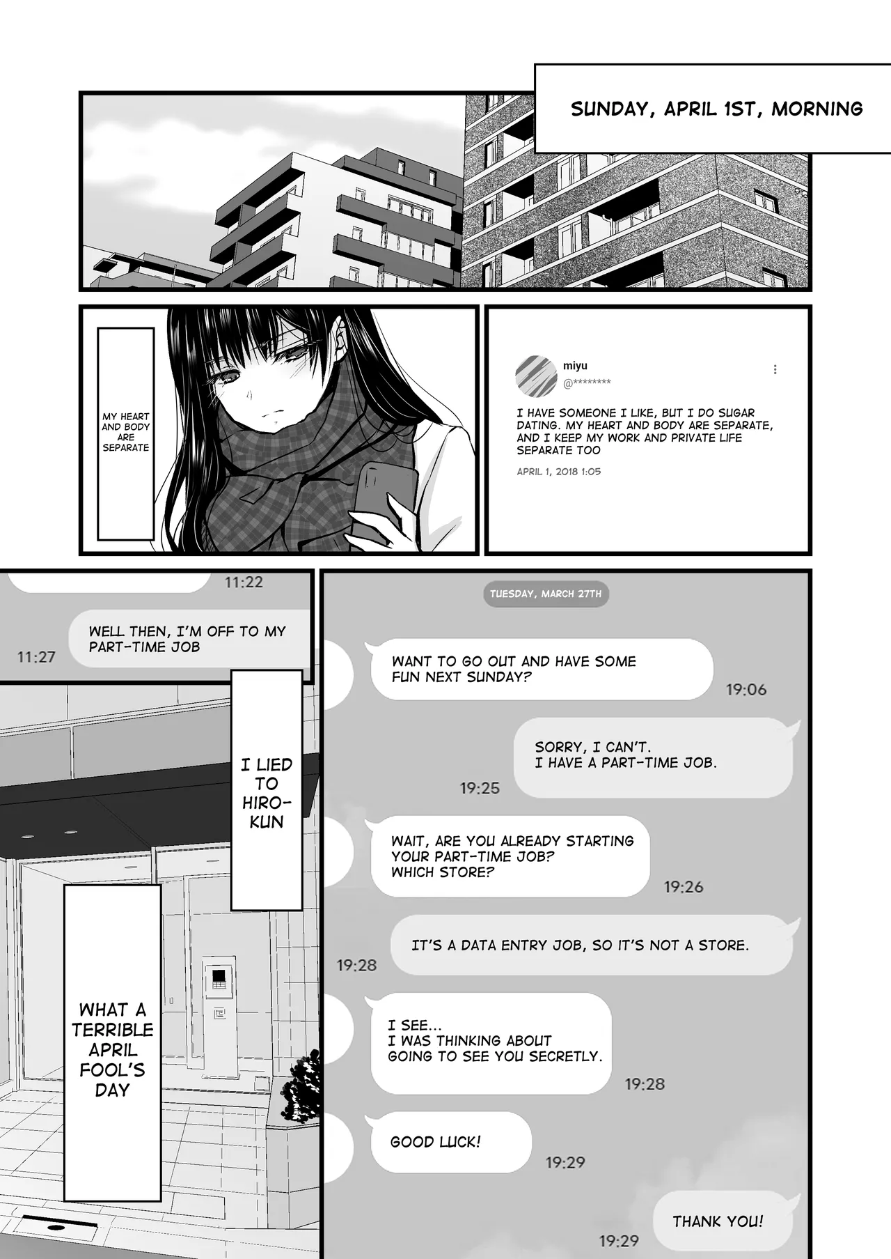 [CORTO] Mitsuji 2 ~Shigatsu no Uso~ | Secret Affairs 2 ~April's Lie~ [English] [meganekun_tl] - Page 13