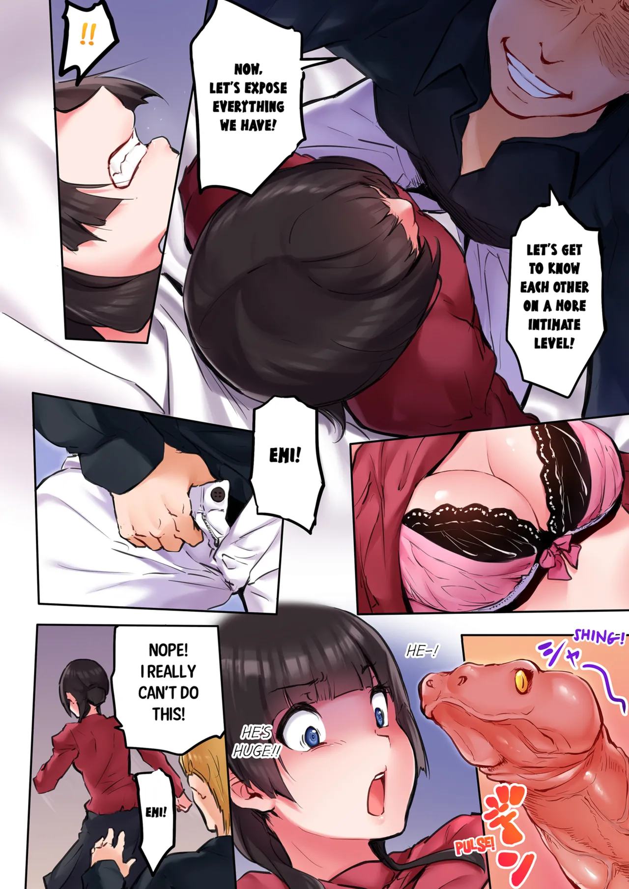 That Won't Fit...! All Night Sex with the Biggest Cock Vol.1-5 page 228 - mmf threesome group hentai manga - read online free