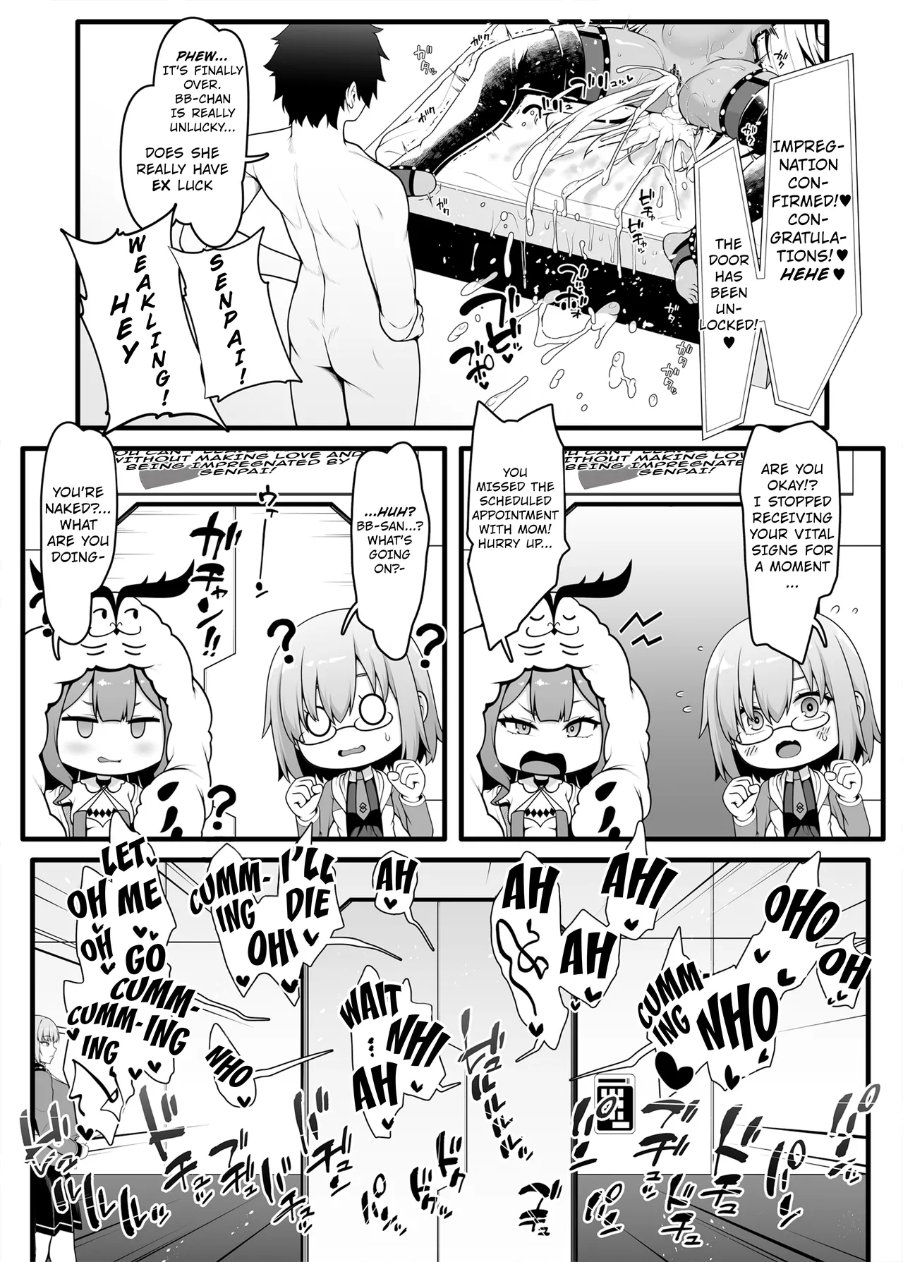 [Banana Koubou (Ao Banana)] BB-chan to Icha Love Sex de Jusei Shinaito Derarenai Heya | Room Where We Can't Get Out Until I Impregnate BB-chan (Fate/Grand Order) [English] {Doujins.com} [Digital] (Maosimp) page 25 featuring gudao fate grand order parody - big breasts nakadashi hentai manga - read online free