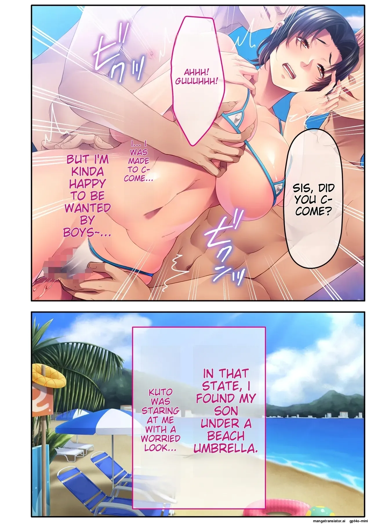 The busty promiscuous mom seduced by the playboys ~ The laid-back stepmom transforms a beach babe! Mosaic Comic Compilation page 11 original parody - sole female full color hentai manga - read online free
