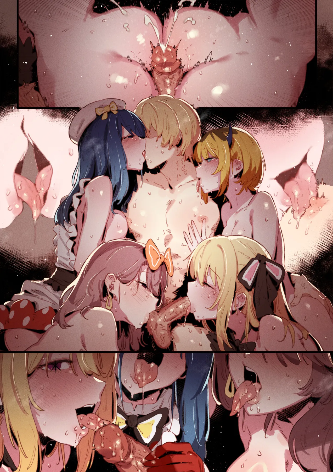 01-25_Akane &...😎🍆💢 & _Kana &...👒🍆💢 & Miyako page 144 featuring aqua hoshino oshi no ko parody - squirting kissing hentai manga - read online free