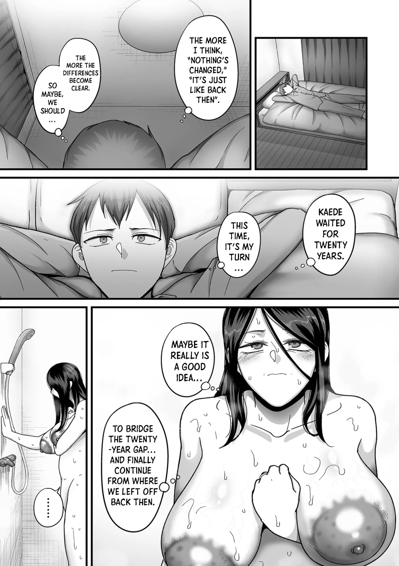[Yamamoto Zenzen] Nijuunen (Fu) Itchi | 20 Years from Now, You Make Me a Little Nervous [English] [Shiro Translation] [Digital] page 110 - milf kissing hentai manga - read online free