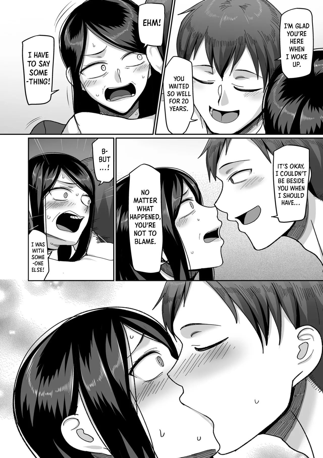 [Yamamoto Zenzen] Nijuunen (Fu) Itchi | 20 Years from Now, You Make Me a Little Nervous [English] [Shiro Translation] [Digital] page 22 - milf kissing hentai manga - read online free