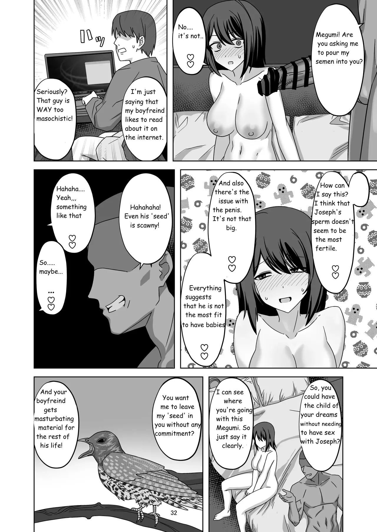 Expressionless Cuckolding with Netorase page 32 original parody - handjob kissing hentai manga - read online free