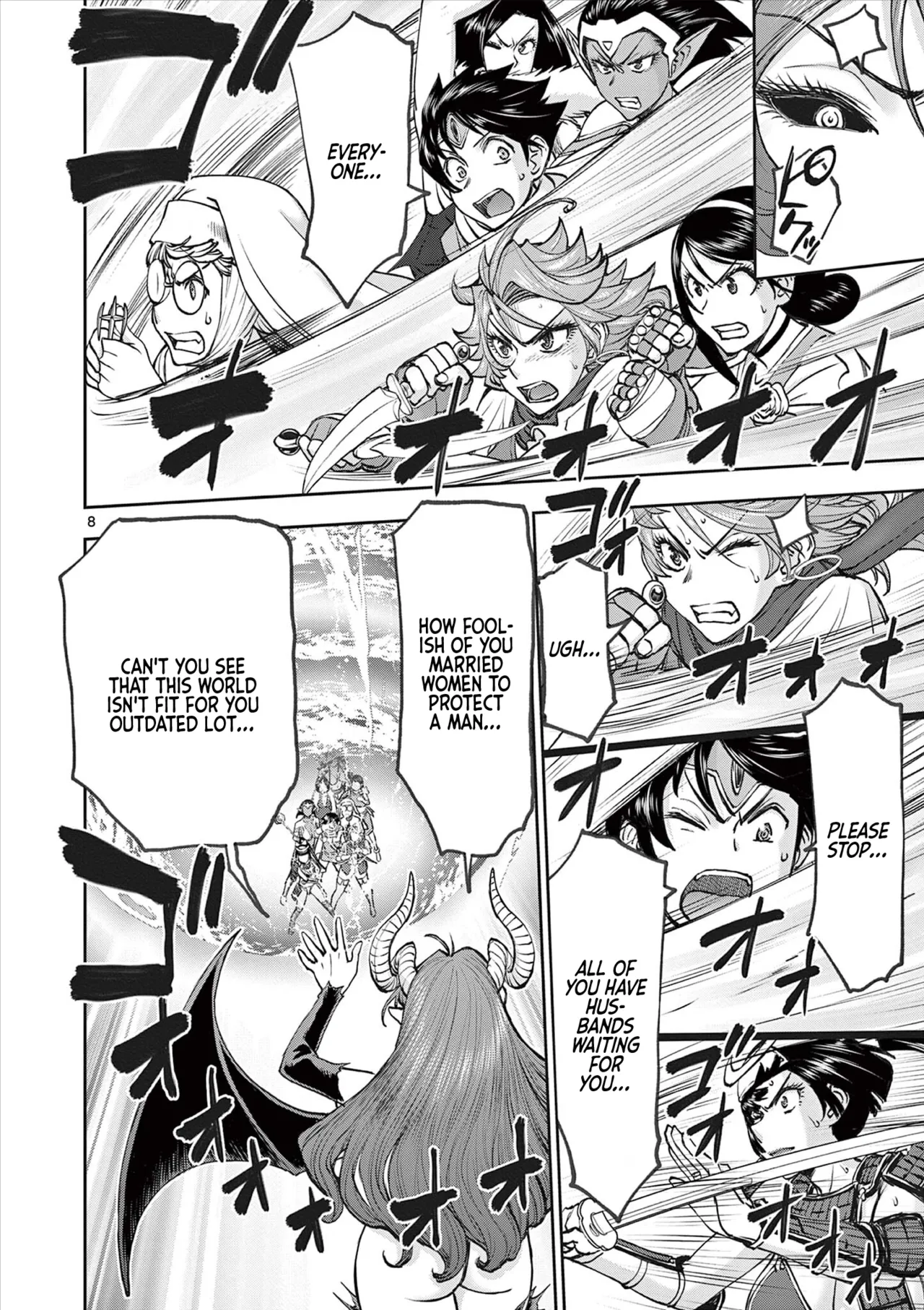 [Ooi Masakazu / Inomaru] Isekai Furin ll ~Michibika Reshi Hitodzuma Tachi to Bukiyo Tensei Yuusha~vol 08 [English] page 121 - full censorship big penis hentai manga - read online free