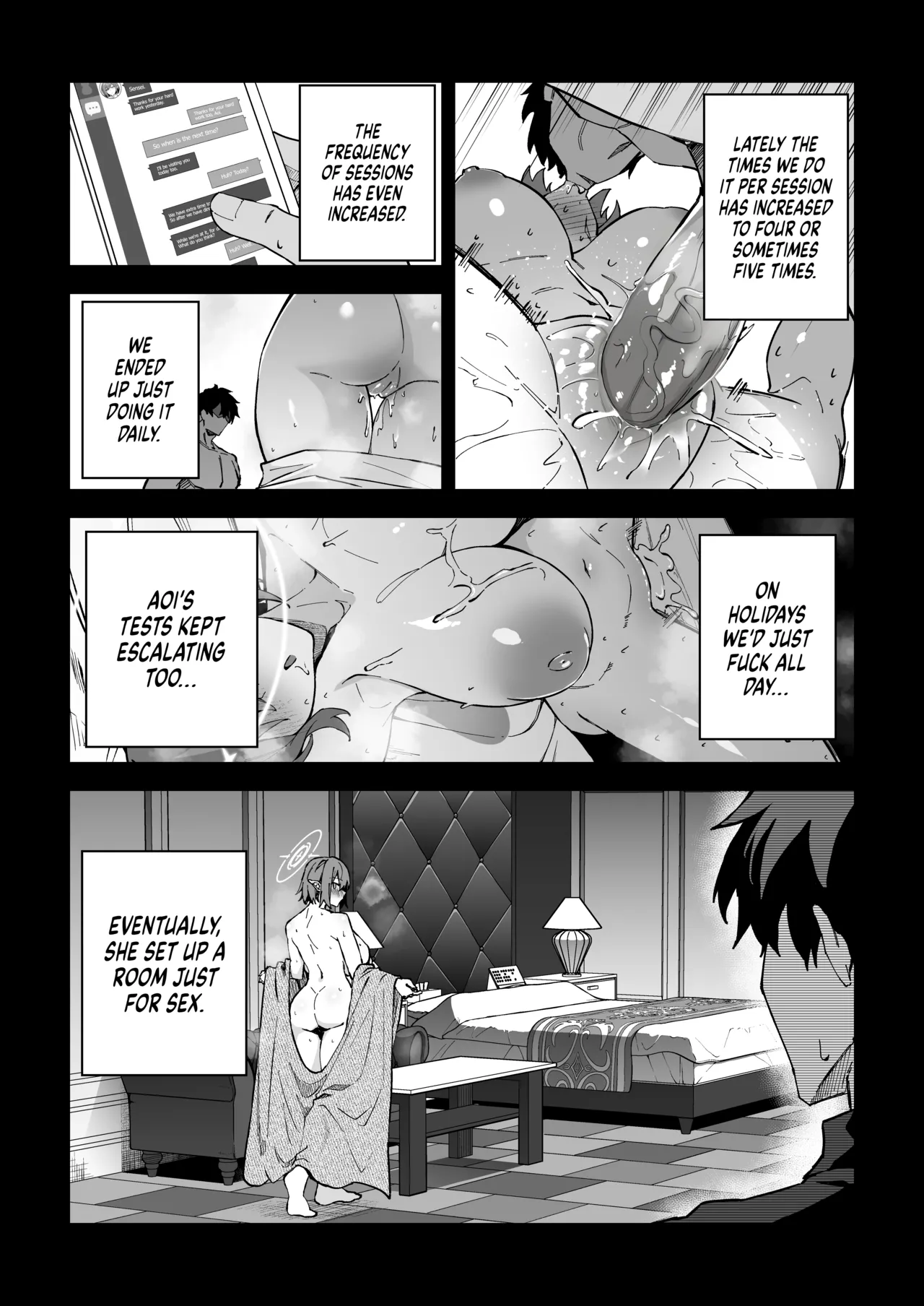 Koushi Kondou Namahame Koubi | Mixing Business with Raw Pleasure page 16 featuring sensei blue archive parody - sole female sole male hentai manga - read online free