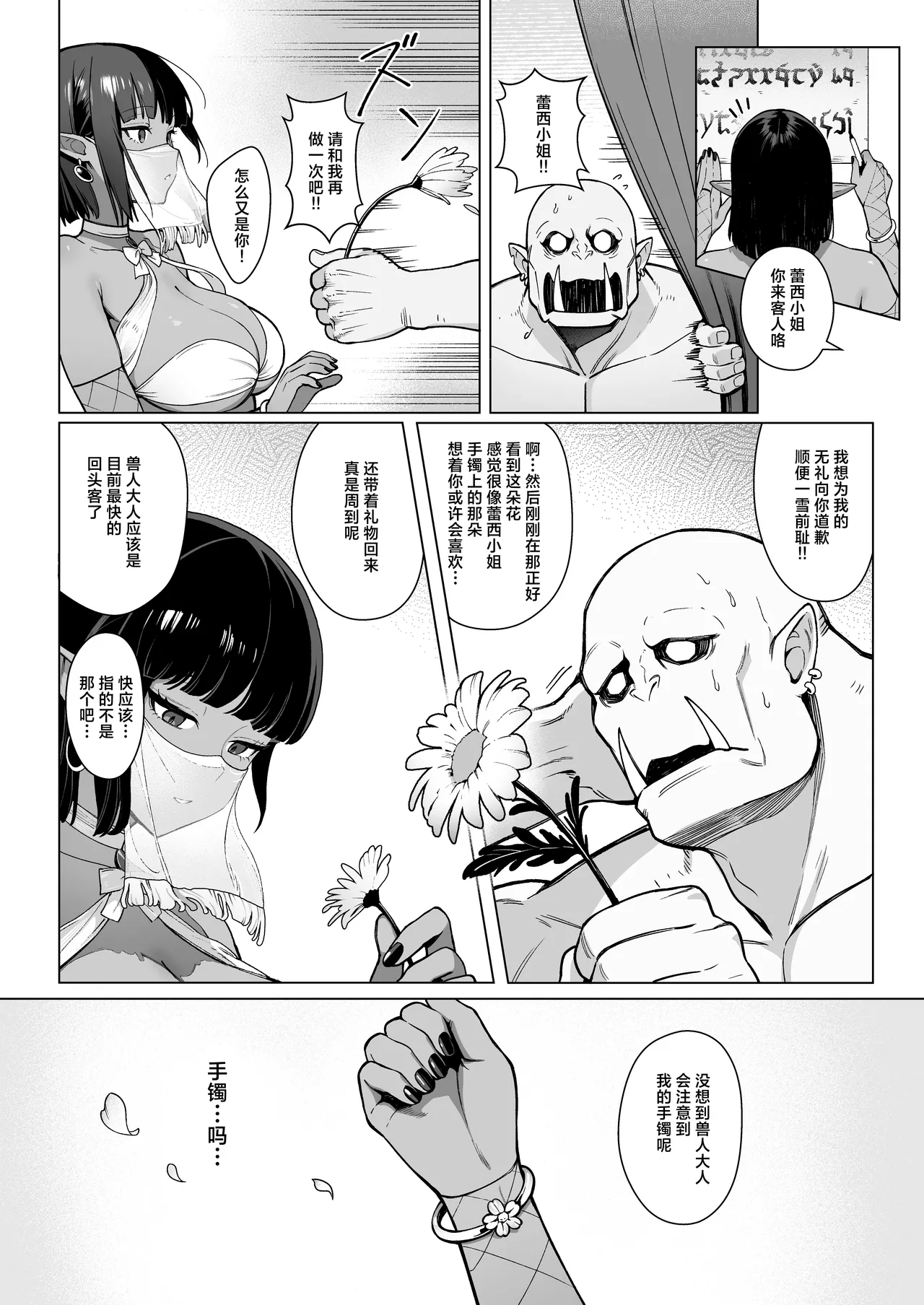 [Master of Tea & Chaos Studio (Sencha Bashira, Mugicha Bashira)] Yosei Shoukan 3-goushitsu Lacy ~Kasshoku Hada Elf o Shimei Shita Dotei Orc~ 1 | 精灵妓院 3号技师蕾西～指名了褐色肌肤精灵的处男兽人先生～ 1  [Chinese] [白杨汉化组] page 27 original parody - elf big breasts hentai manga - read online free