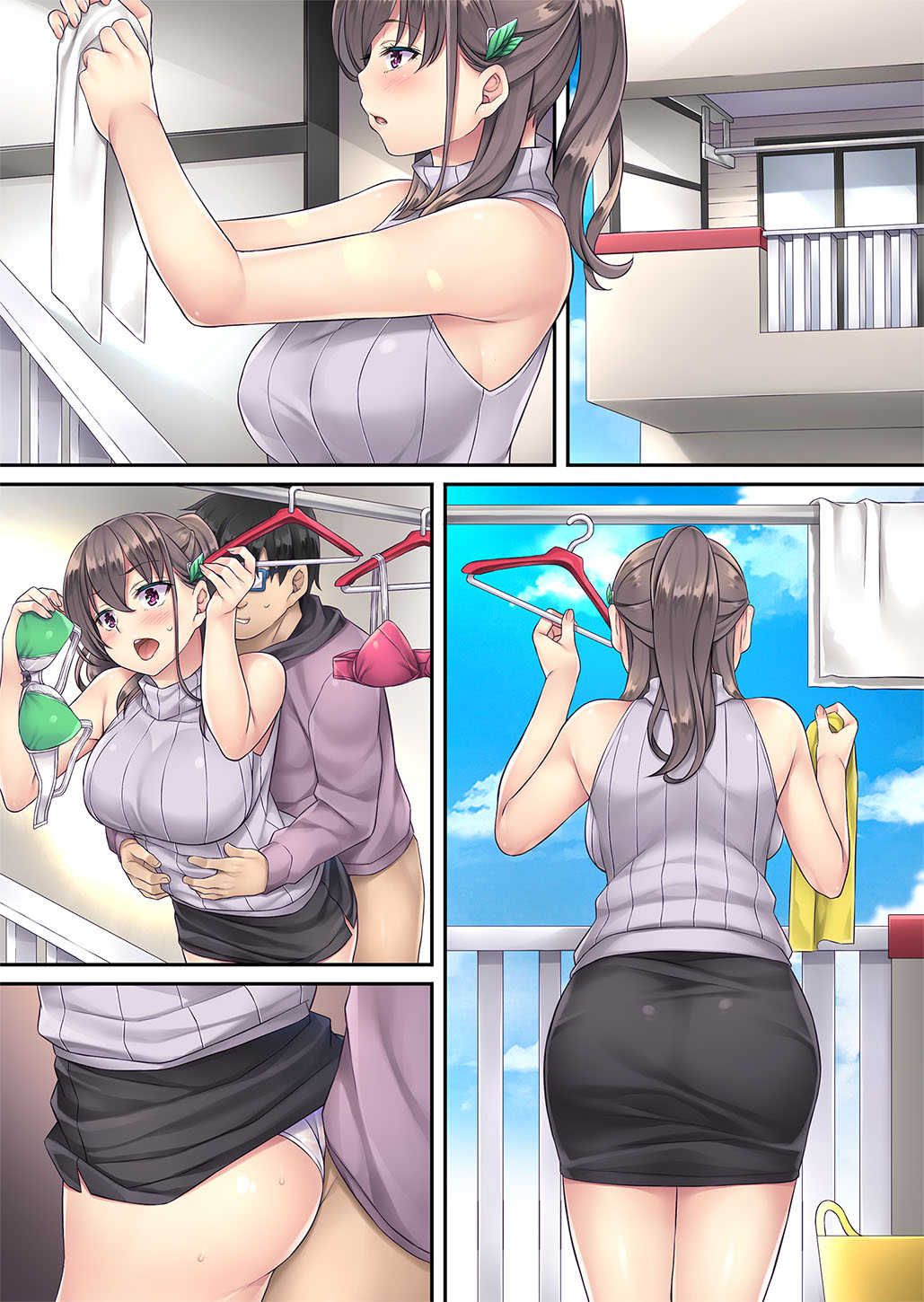 Kateinai Saimin Soushuuhen page 351 original parody - maid handjob hentai manga - read online free