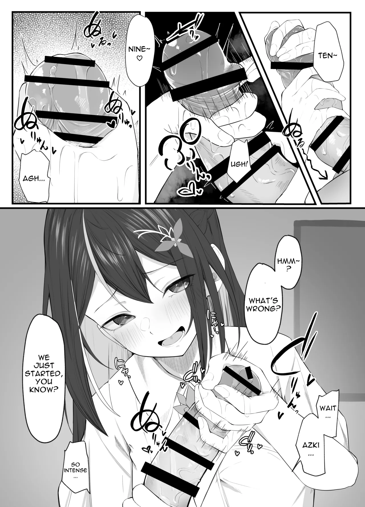 Azukichi teko manga page 13 featuring azki hololive parody - handjob femdom hentai manga - read online free