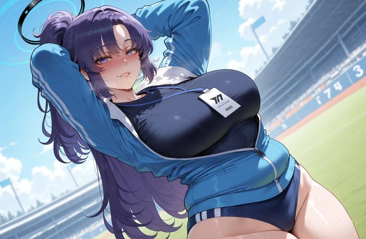 [Miyu Ai] Hayase Yuuka (Track): After Practice [Ai Generated] - Page 14