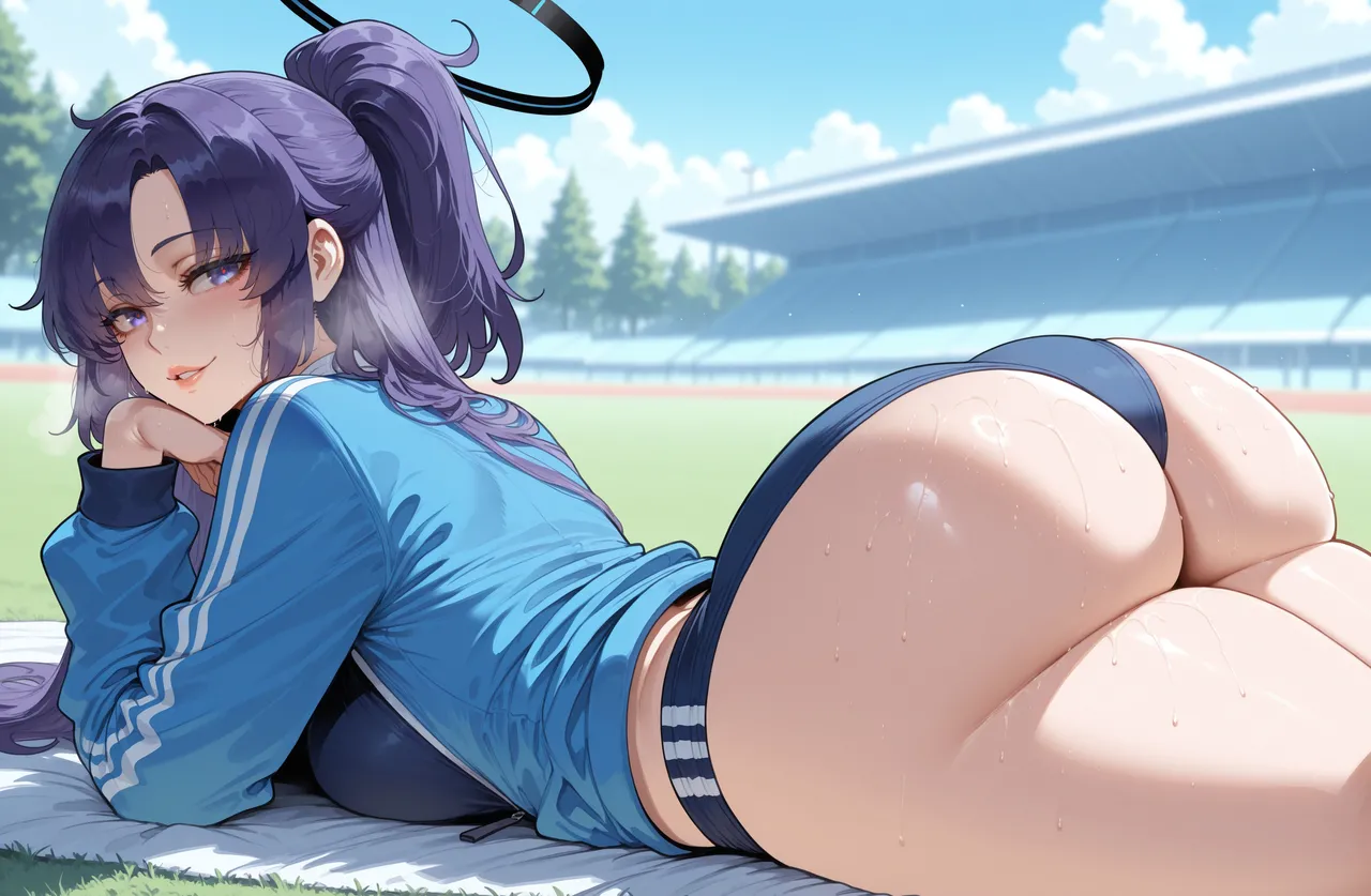 [Miyu Ai] Hayase Yuuka (Track): After Practice [Ai Generated] - Page 44