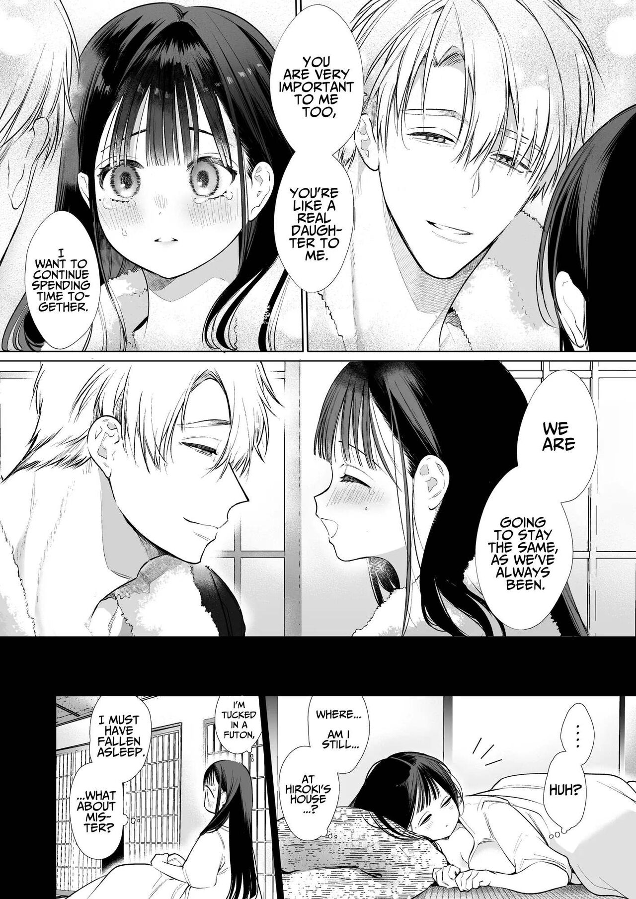 [Yatomomin (Yamamoto Tomomitsu)] Nao-chan NTR ~Suki ni Natta Hito wa, Osananajimi no Otou-san Deshita.~ | Nao-chan NTR - The Person I Fell in Love with was my Childhood friend's Father.~ [English] page 19 original parody - kissing cunnilingus hentai manga - read online free