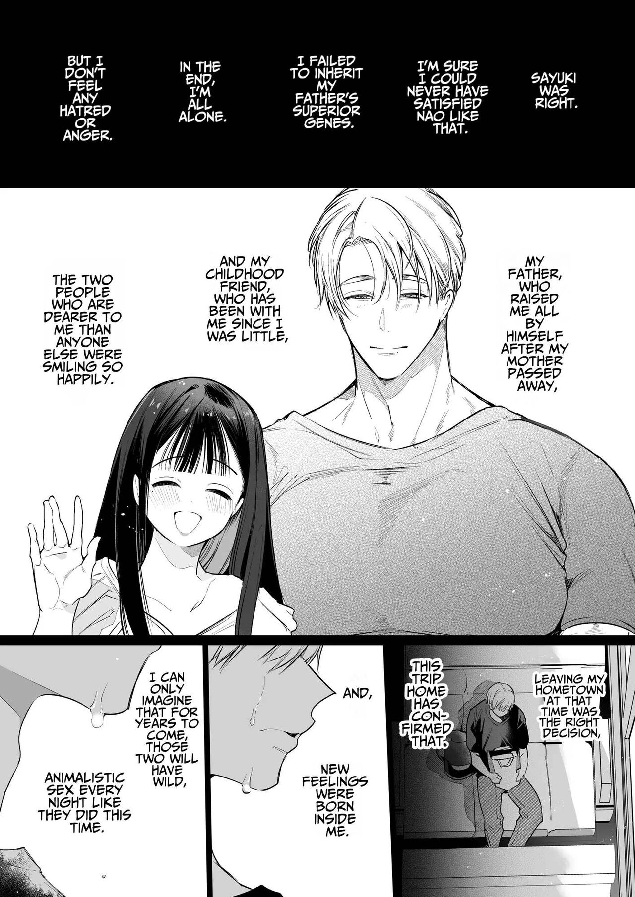 [Yatomomin (Yamamoto Tomomitsu)] Nao-chan NTR ~Suki ni Natta Hito wa, Osananajimi no Otou-san Deshita.~ | Nao-chan NTR - The Person I Fell in Love with was my Childhood friend's Father.~ [English] page 84 original parody - kissing cunnilingus hentai manga - read online free